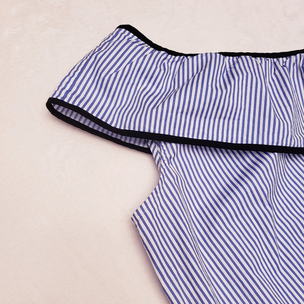 J. Crew Ruffle One Shoulder Top - Picture 4 of 10